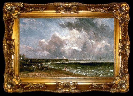 framed  John Constable Yarmouth Pier, ta009-2
